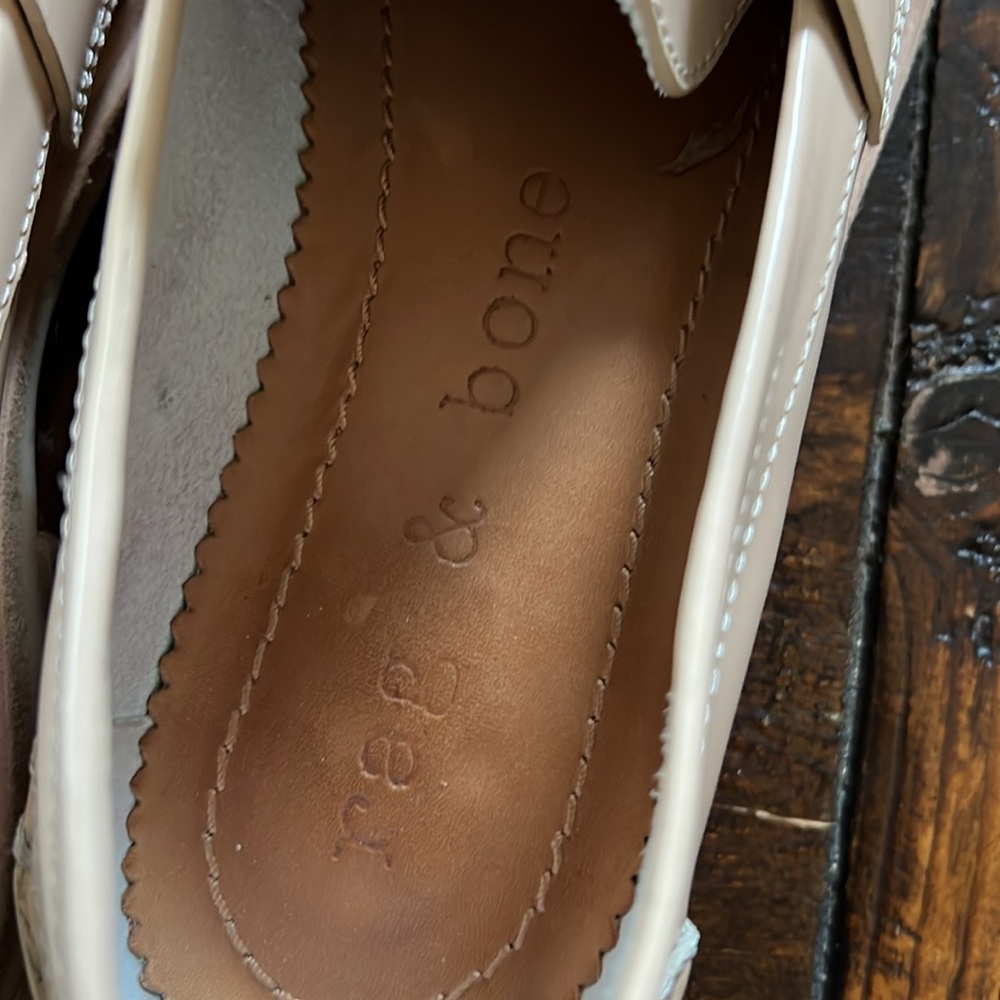 Rag & Bone Cream Loafers - Picture 4 of 4